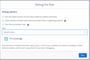 Salesforce Debug flow
