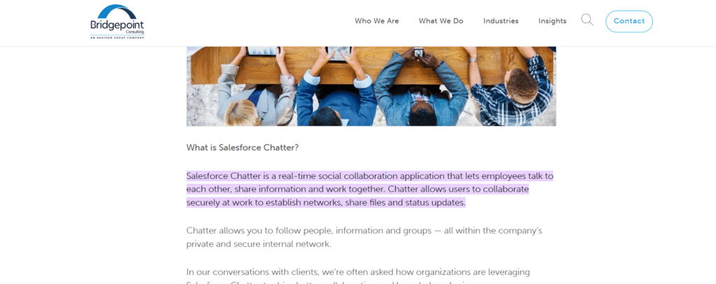 Chatter in Salesforce