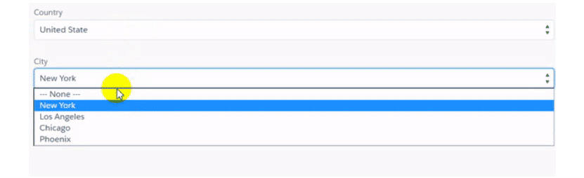 Dependent Picklist in Salesforce