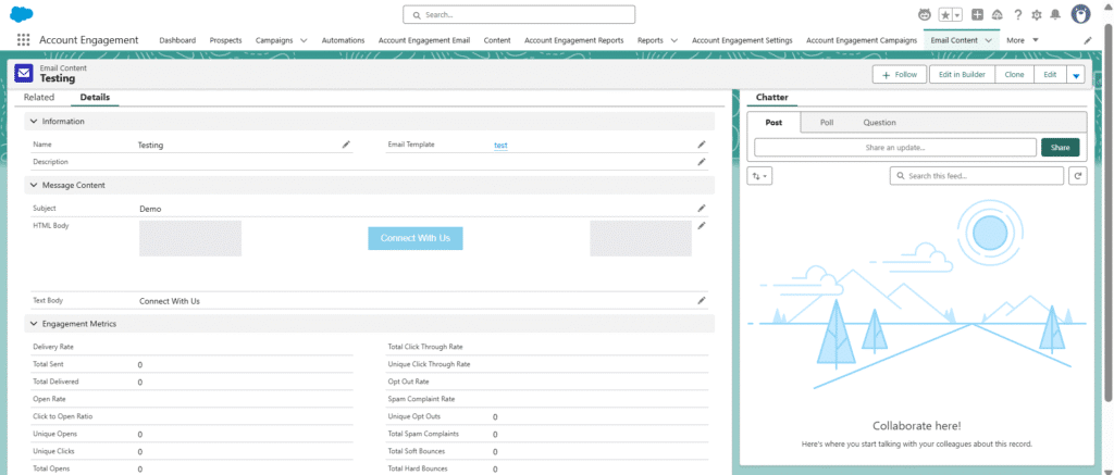 Email Template and Email Content in  Pardot